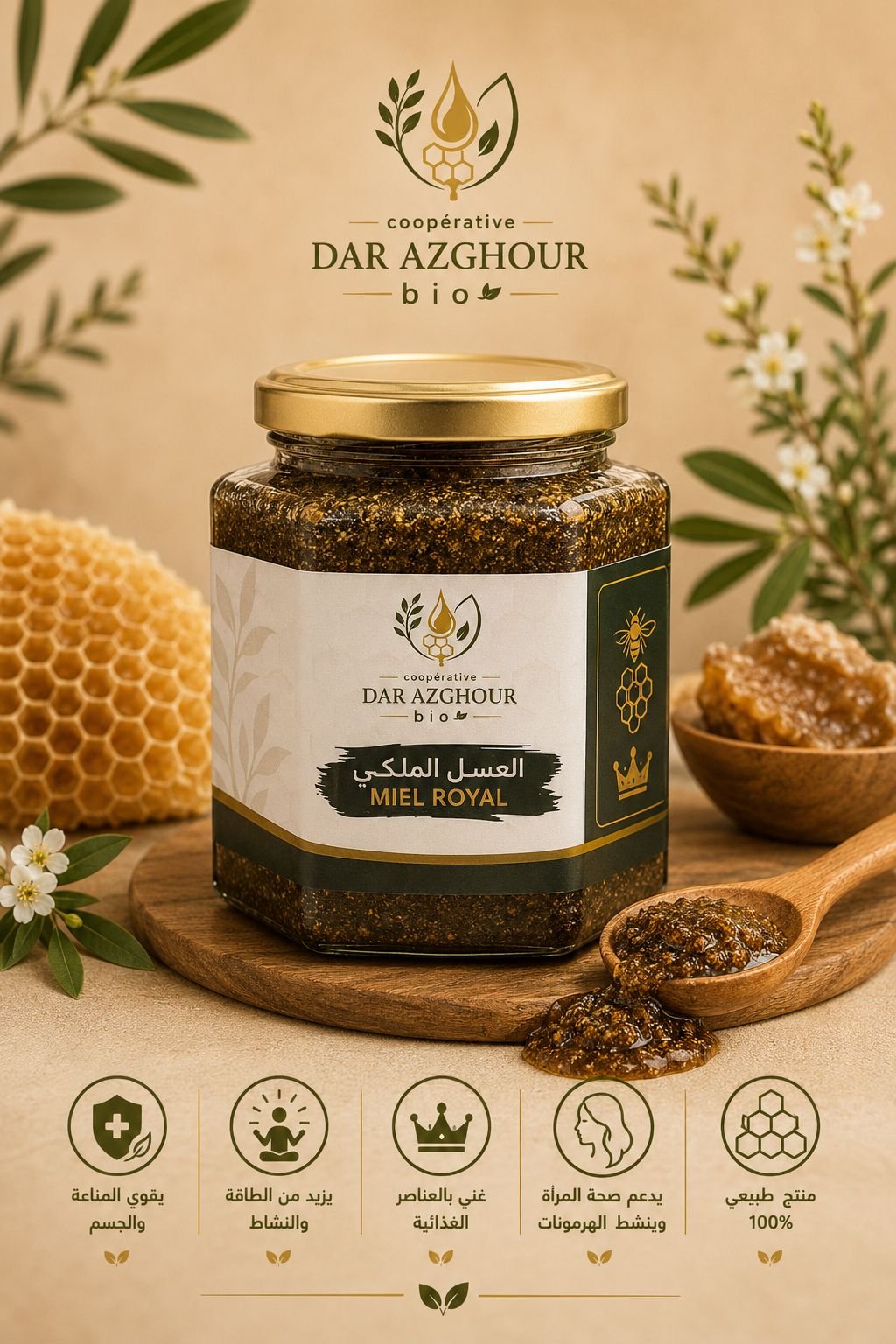 1000343912 عسل ملكي طبيعي من تعاونية دار أزغور بيو - Image 1